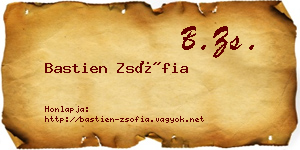 Bastien Zsófia névjegykártya